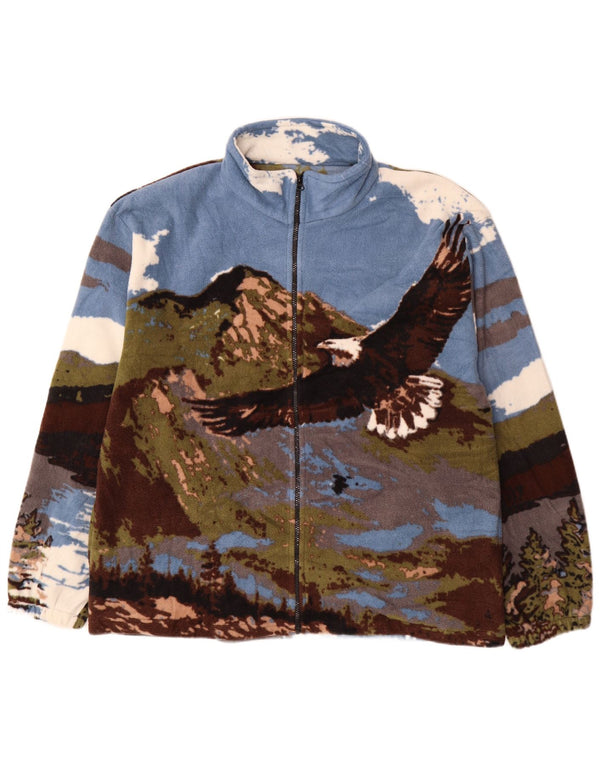Atlas For Men Męska kurtka polarowa Eagles Graphic UK 44 2XL wielokolorowa