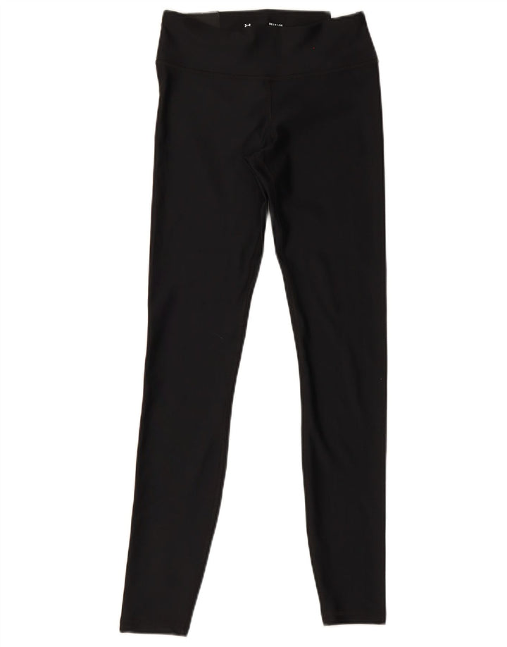 Damskie legginsy Under Armour Graphic UK 8, małe, czarne, poliestrowe