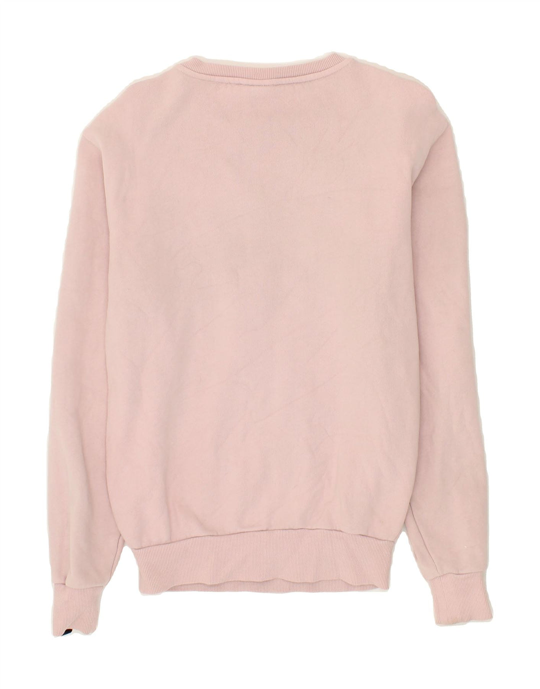ELLESSE Womens Oversized Graphic Sweatshirt Jumper UK 6 XS Pink Vintage Ellesse and Second-Hand Ellesse from Messina Hembry 