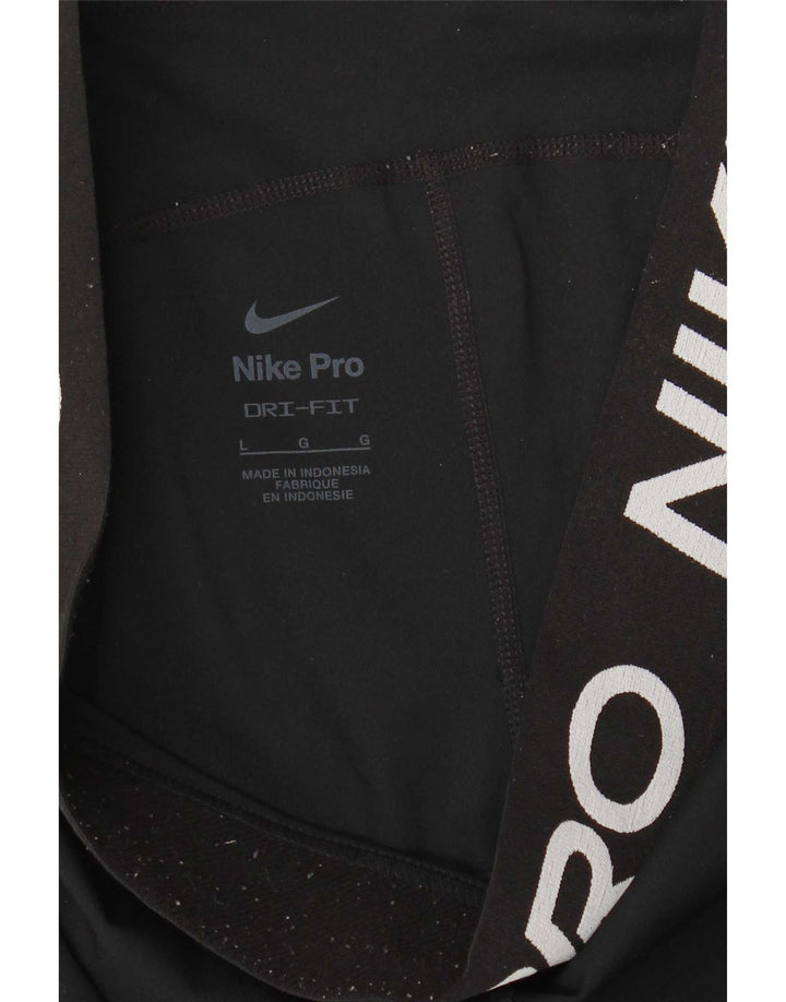 Damskie legginsy Nike Dri Fit Graphic UK 14, duże, czarne