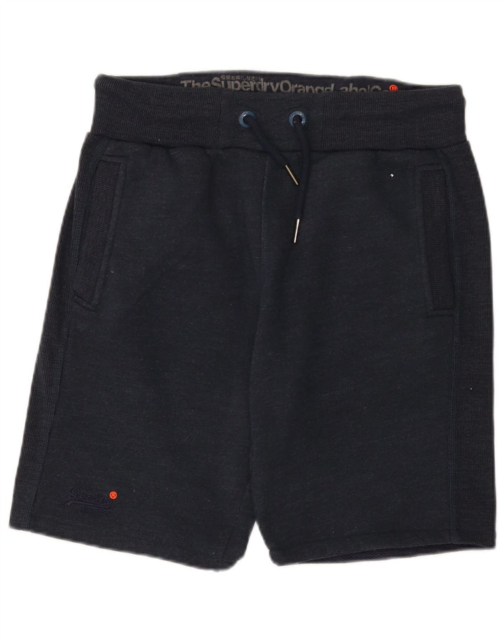 Męskie spodenki sportowe Superdry Slim Fit, średni granatowy poliester