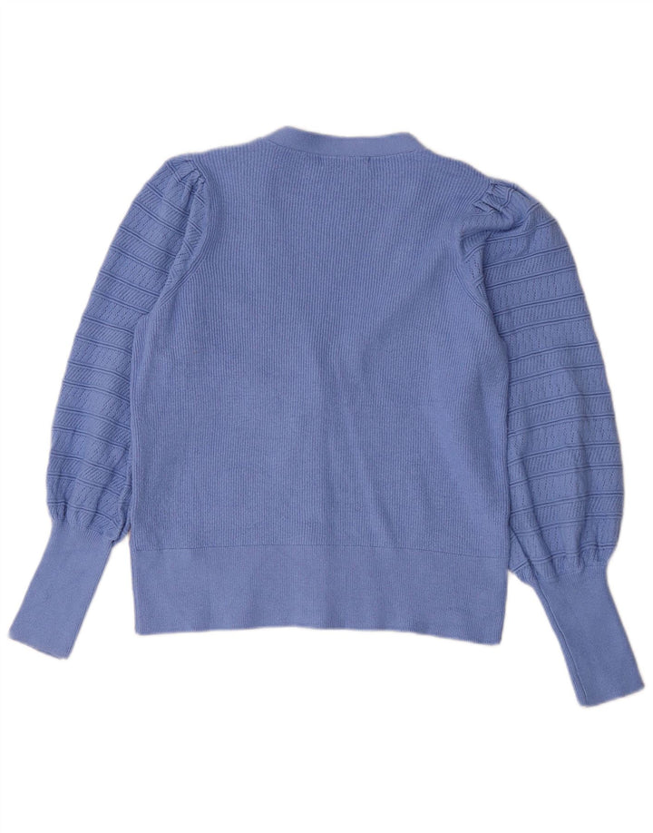 Sweter damski Marks & Spencer UK 12, średni niebieski, wiskoza