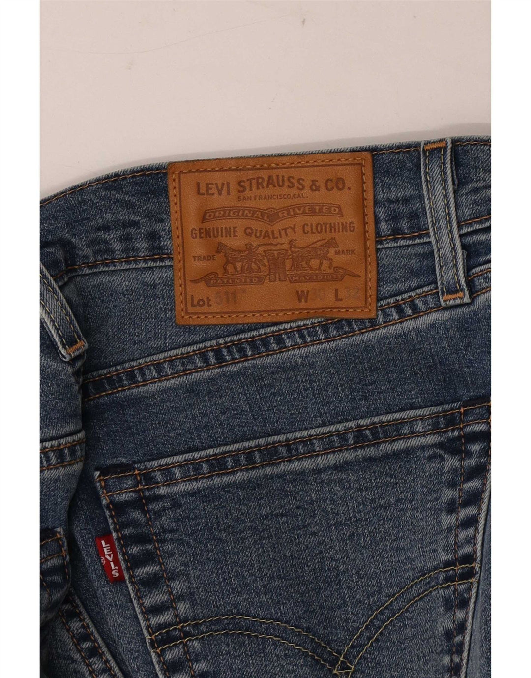 Męskie jeansy Levi's 511 Slim W30 L27 Niebieskie