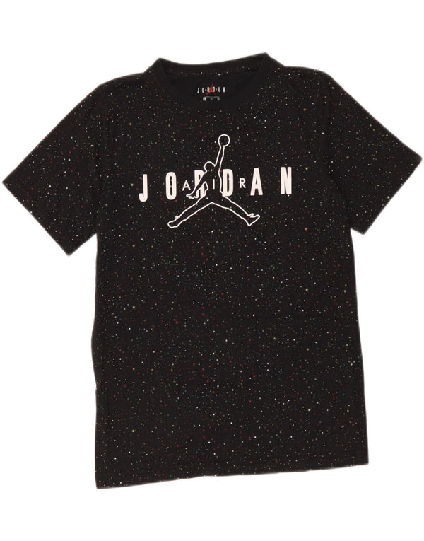 Jordan Boys Graphic T-Shirt Top 13-14 Years XL Black Spotted