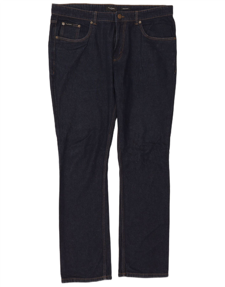 Męskie jeansy PIERRE CARDIN Paris o regularnym kroju W40 L33 granatowe