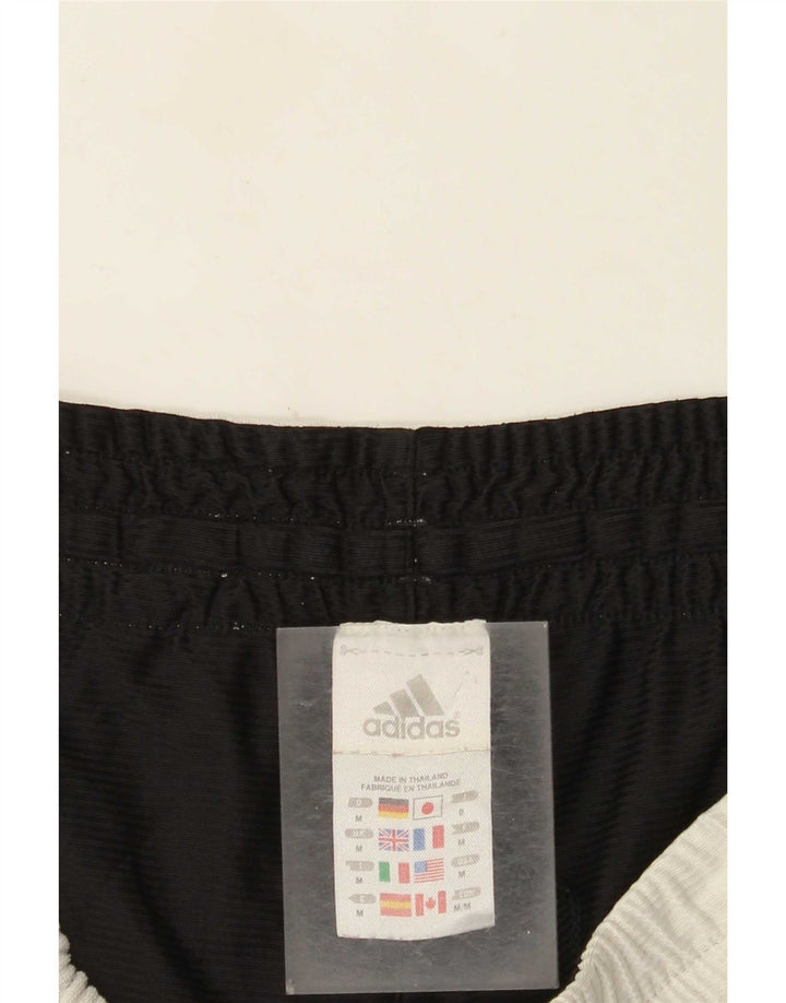 Męskie spodenki sportowe Adidas, średni biały poliester z blokami kolorów