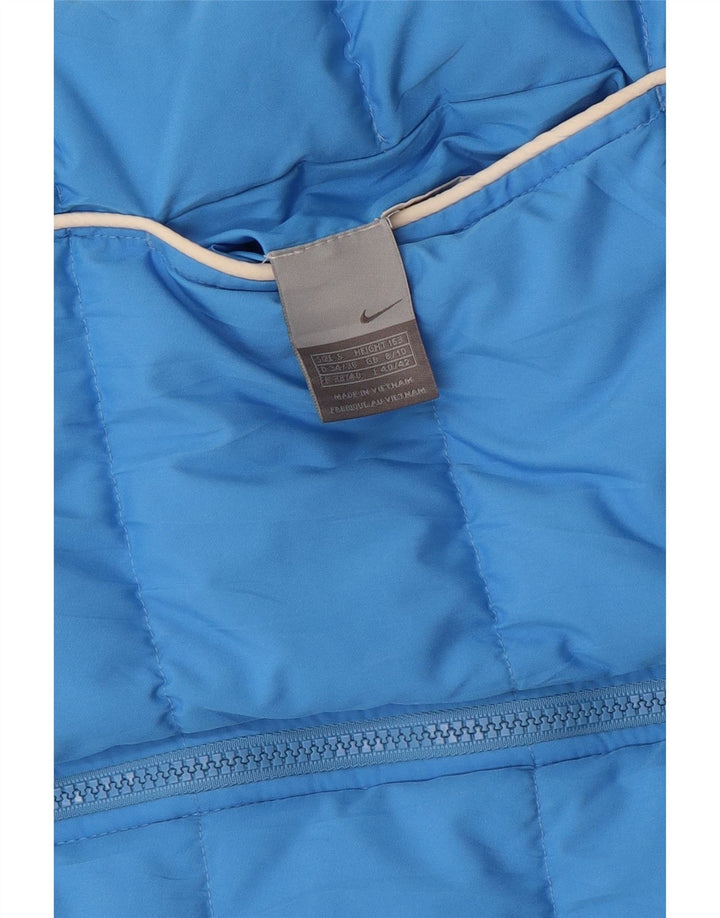 NIKE Womens Reversible Padded Gilet UK 8/10 Small Blue