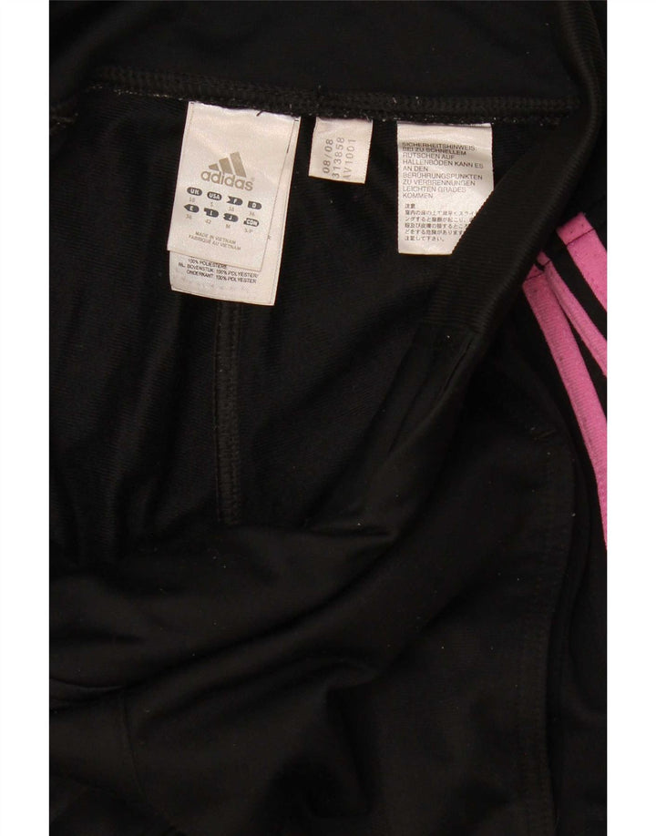 Damskie spodnie dresowe Adidas UK 10, małe, czarne, poliestrowe