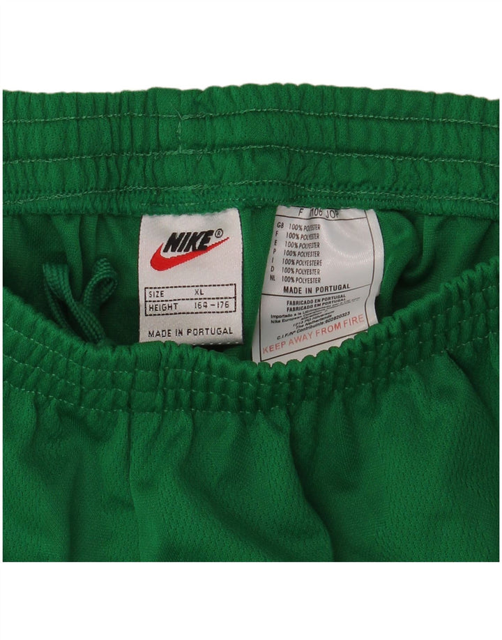 Chłopięce spodenki sportowe Nike 13-14 lat XL, zielone, poliestrowe