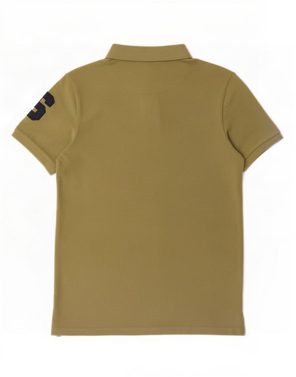 US Polo Assn. Chłopięca koszula z grafiką 12-13 lat, bawełna khaki