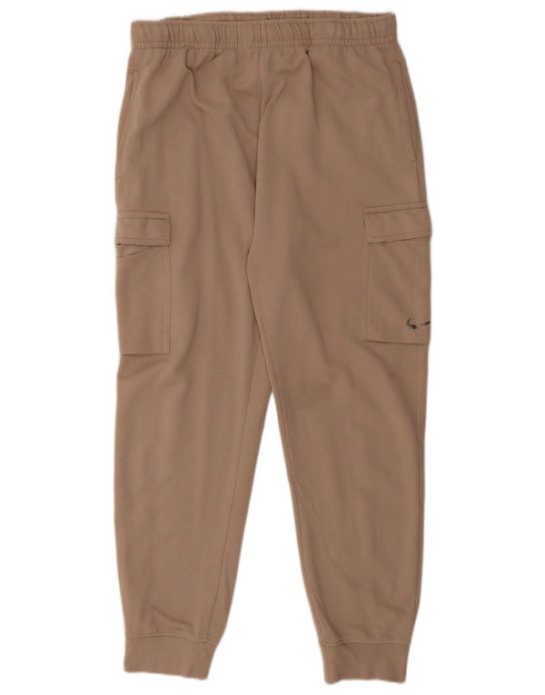 Męskie spodnie dresowe Nike Cargo, duże, brązowe, bawełniane