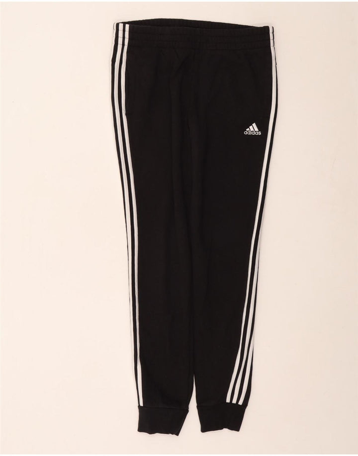 Damskie spodnie dresowe ADIDAS Joggers UK 12/14 Średnia czarna bawełna