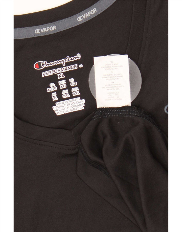Damska koszulka Champion Top UK 18 XL, czarny poliester