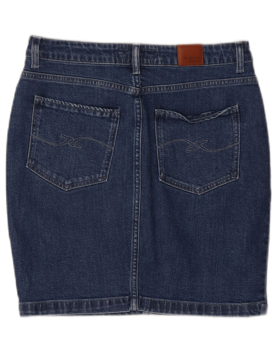 Damska spódnica dżinsowa TRUSSARDI IT 42 Medium W28 Niebieska bawełna