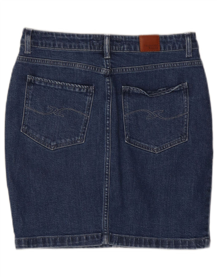 Damska spódnica dżinsowa TRUSSARDI IT 42 Medium W28 Niebieska bawełna