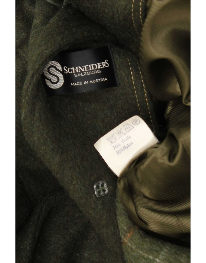 Płaszcz męski Schneiders UK 38, średnia wełna khaki