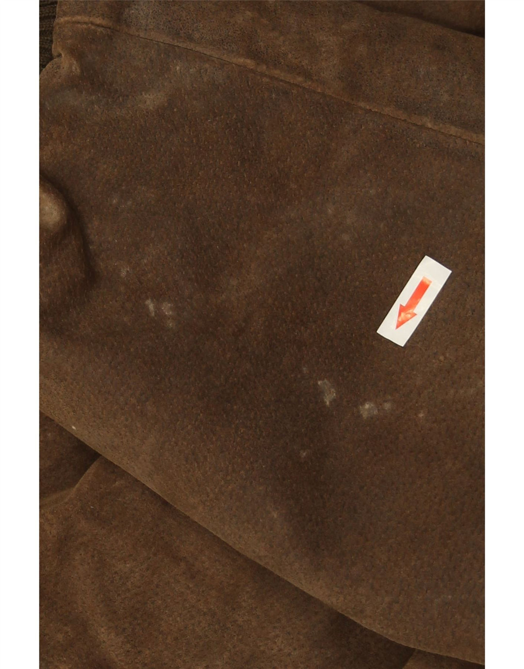 Męska kurtka lotnicza w stylu vintage z grafiką UK 38, średni brąz