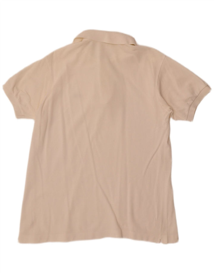 Męska koszulka polo Lacoste, średnia biała bawełna