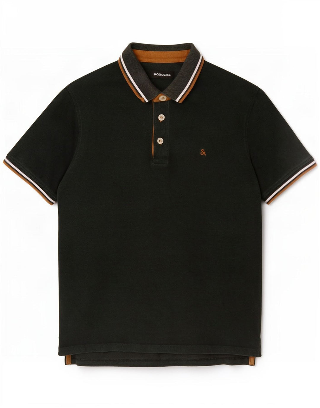 Męska koszulka polo Jack & Jones, mała, zielona, ​​bawełniana