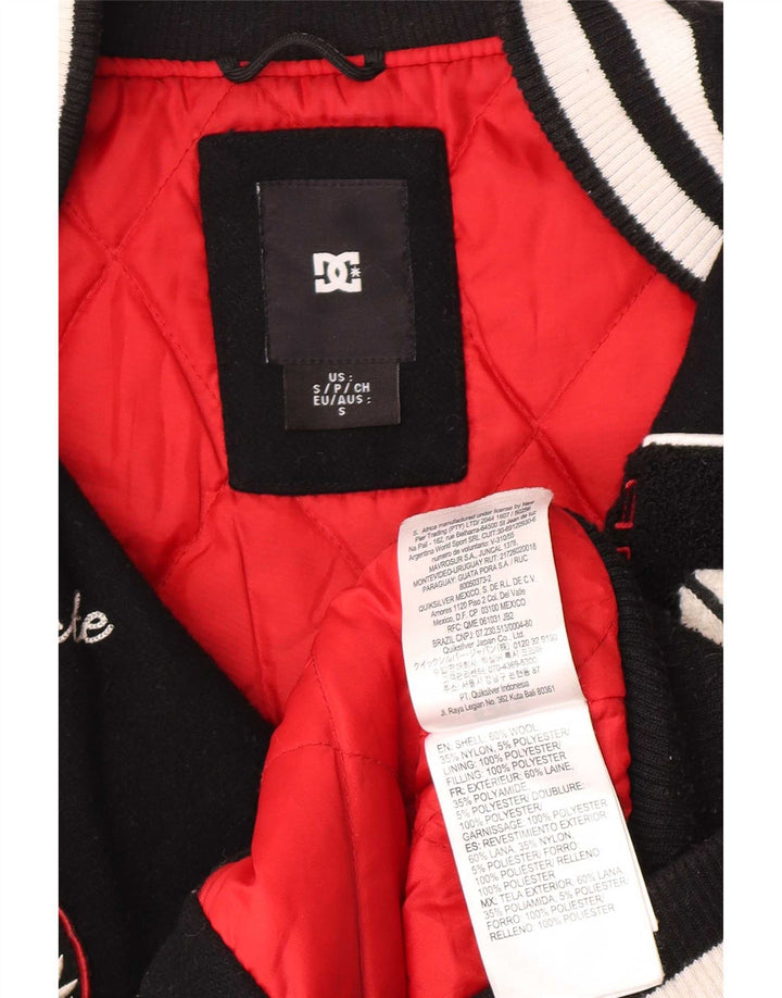 Męska kurtka DC Graphic Varsity UK 36 Mała czarna wełna