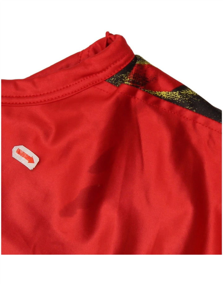 BRIKO Męska bluza dresowa bez rękawów XL, poliester w kolorze czerwonym