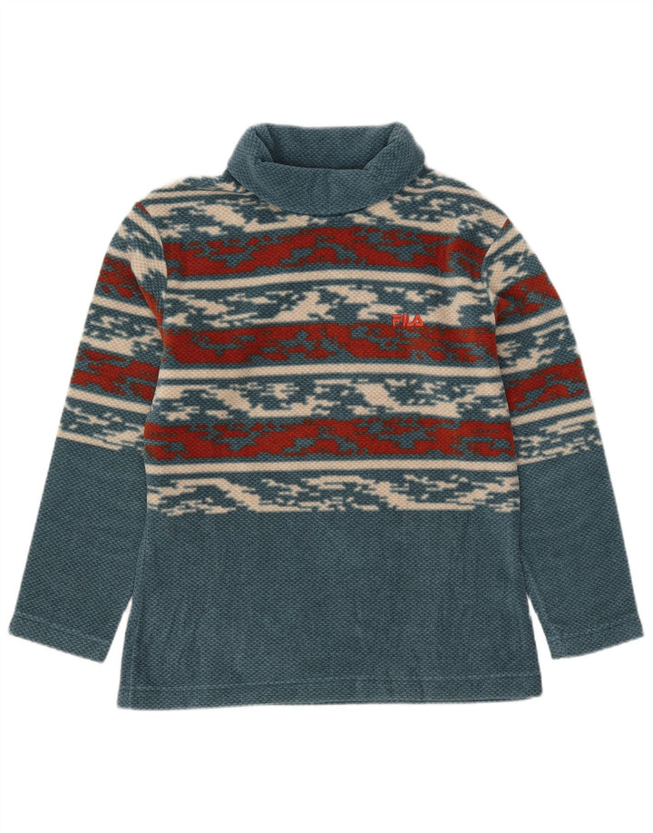 Sweter damski Fila z wywijanym dekoltem IT 44 w średnie niebieskie paski
