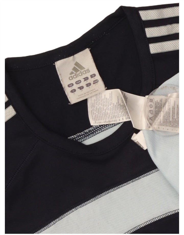 Adidas Męska kamizelka Top Średni Granatowy Poliester z blokami kolorów