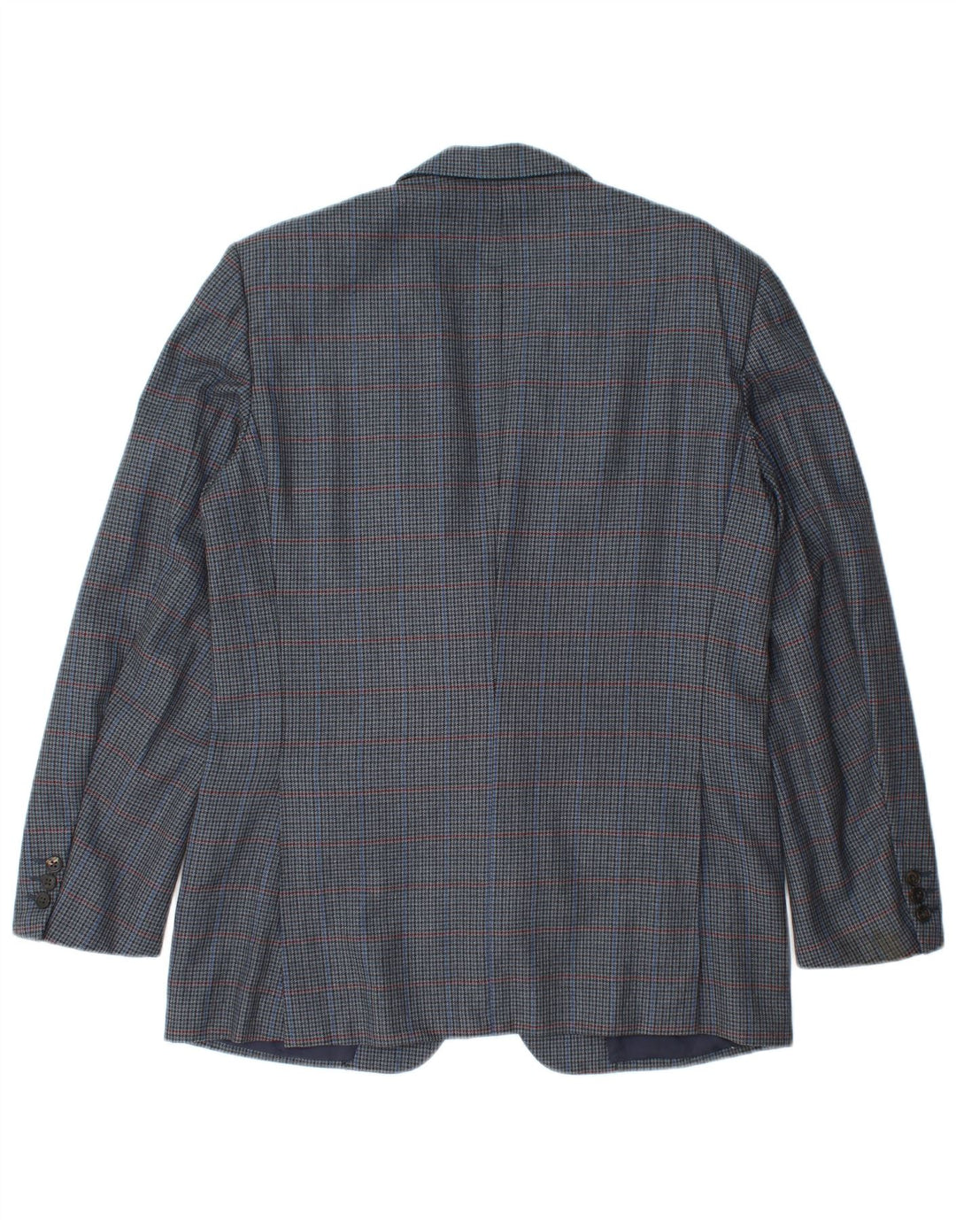 Męska marynarka Burberrys IT 48 Średni granatowy, wełniany pepitkę