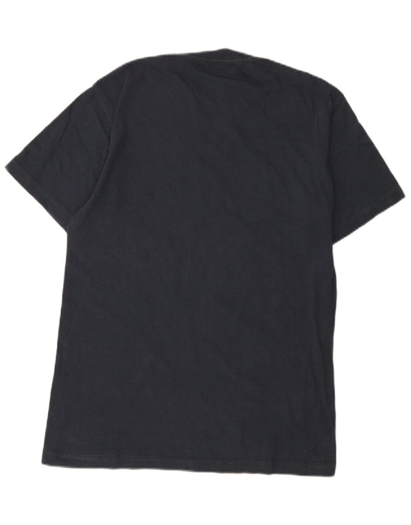 Hard Rock Cafe Mens Edinburgh Graphic T-Shirt Top Small Navy Blue Cotton