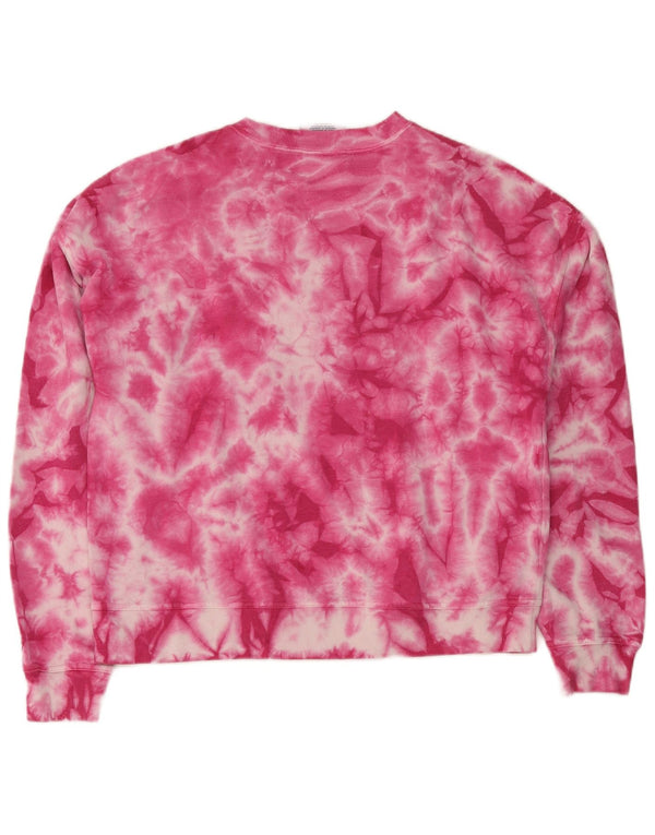 Damski sweter oversize Champion UK 14 Medium Pink Tie Dye
