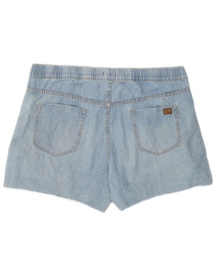 Damskie spodenki jeansowe Roxy, duże, W34, niebieska bawełna