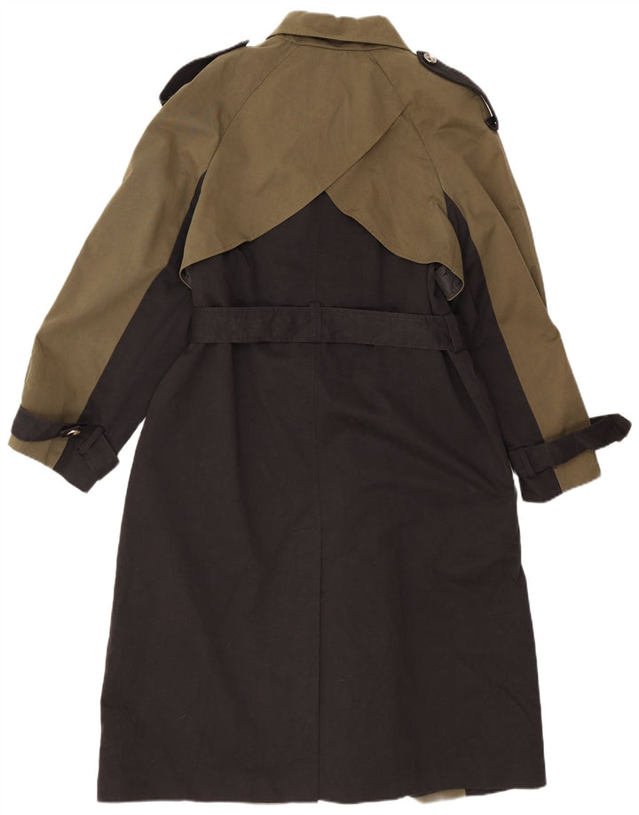 Damski trencz oversize Oasis UK 10, mały, khaki, poliester z blokami kolorów