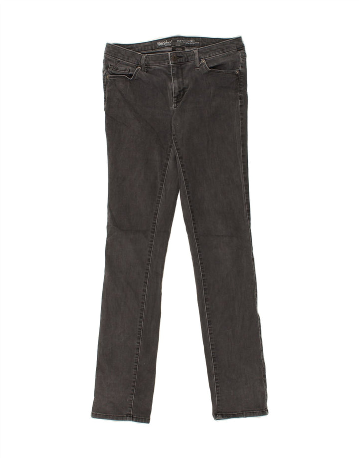 MOSSIMO Womens Mid Rise Straight Jeans US 8 Medium W30 L32  Grey Cotton Vintage Mossimo and Second-Hand Mossimo from Messina Hembry 