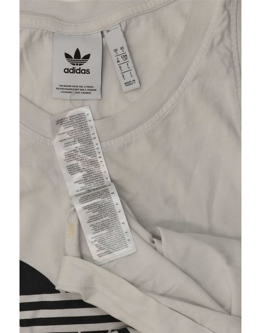 Damska kamizelka graficzna Adidas Top UK 10 Mała biała bawełna