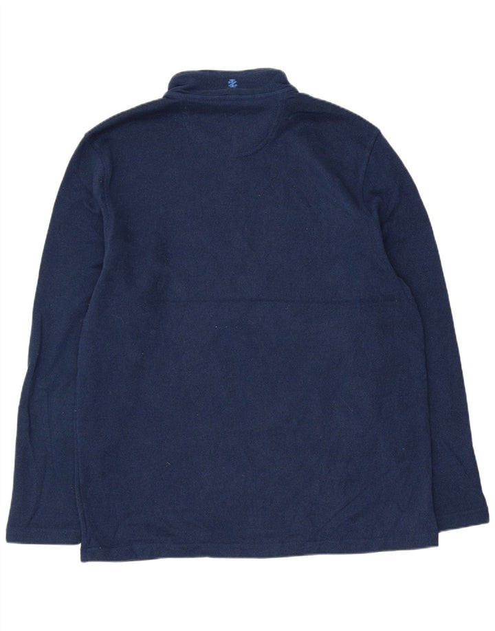 Izod Męski sweter z zamkiem błyskawicznym XL, granatowy, poliester