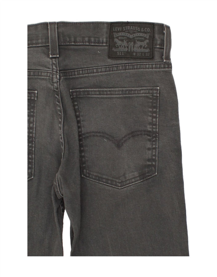 LEVI'S Womens 511 Slim Jeans W32 L32 Grey Cotton Vintage Levi's and Second-Hand Levi's from Messina Hembry 