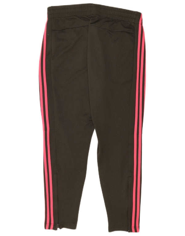 Damskie spodnie dresowe Adidas UK 16/18, duże, czarne, poliestrowe