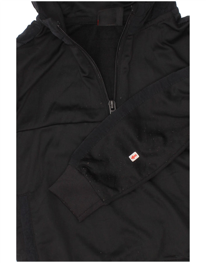 Chłopięcy sweter z kapturem i zamkiem błyskawicznym Jordan 2-3 lata, czarny poliester