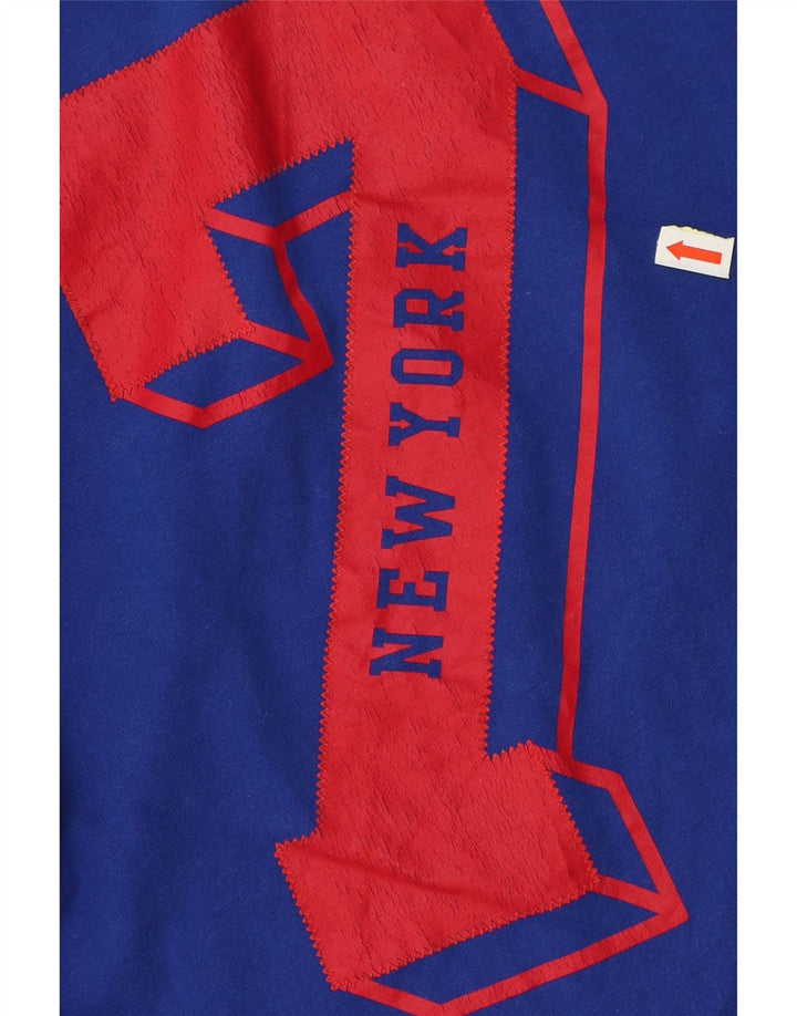 Męski T-shirt SUPERDRY z grafiką, duży, niebieski