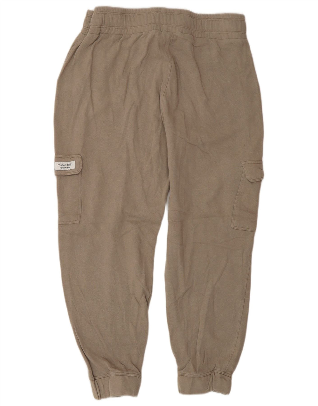 Damskie spodnie dresowe Calvin Klein Cargo Joggers UK 14 Średni Beż