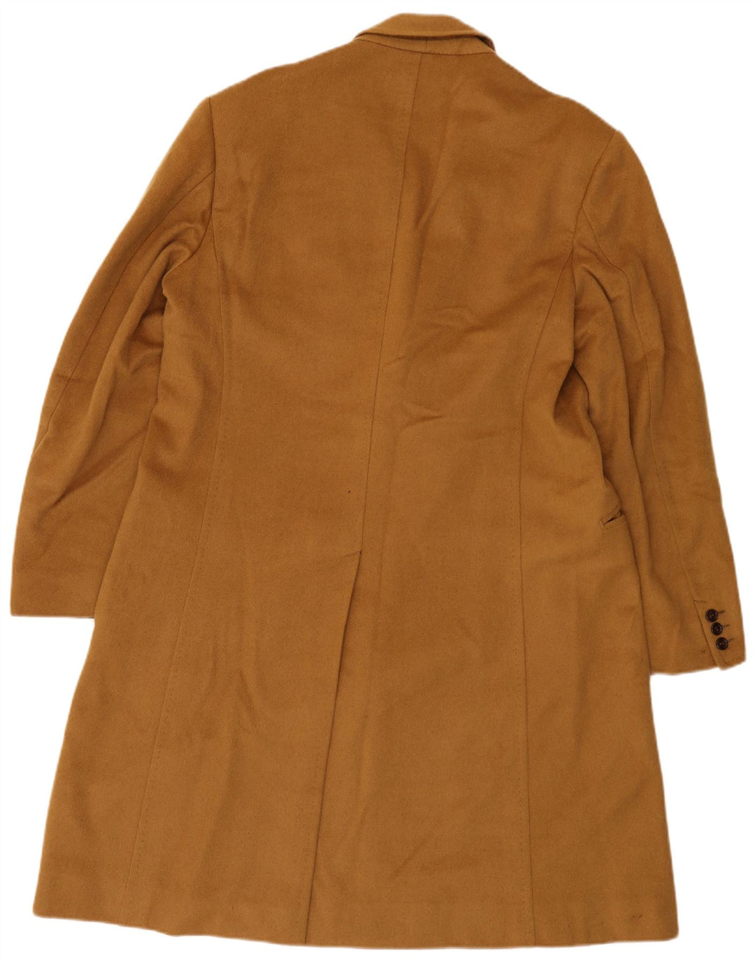Vintage męski płaszcz dwurzędowy UK 36 Small Beige