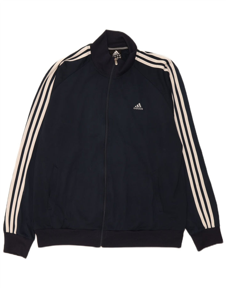 Adidas Męska bluza dresowa Clima 365, duża granatowa, poliestrowa