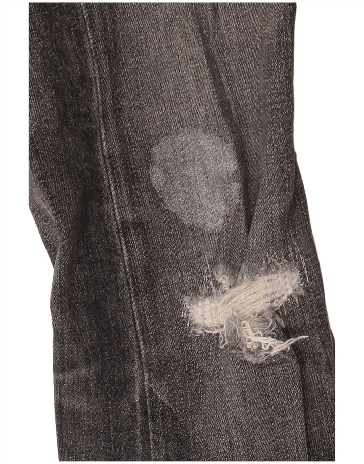 Męskie dżinsy rurki Calvin Klein w trudnej sytuacji W29 L32 Czarne bawełniane