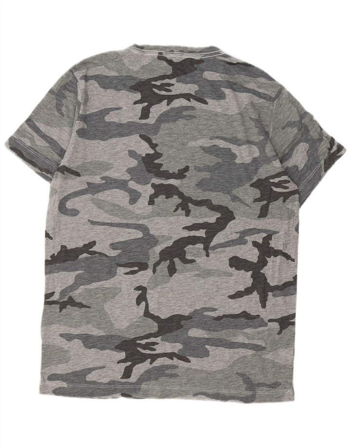 Męski T-shirt Replay, duży, szary, kamuflaż