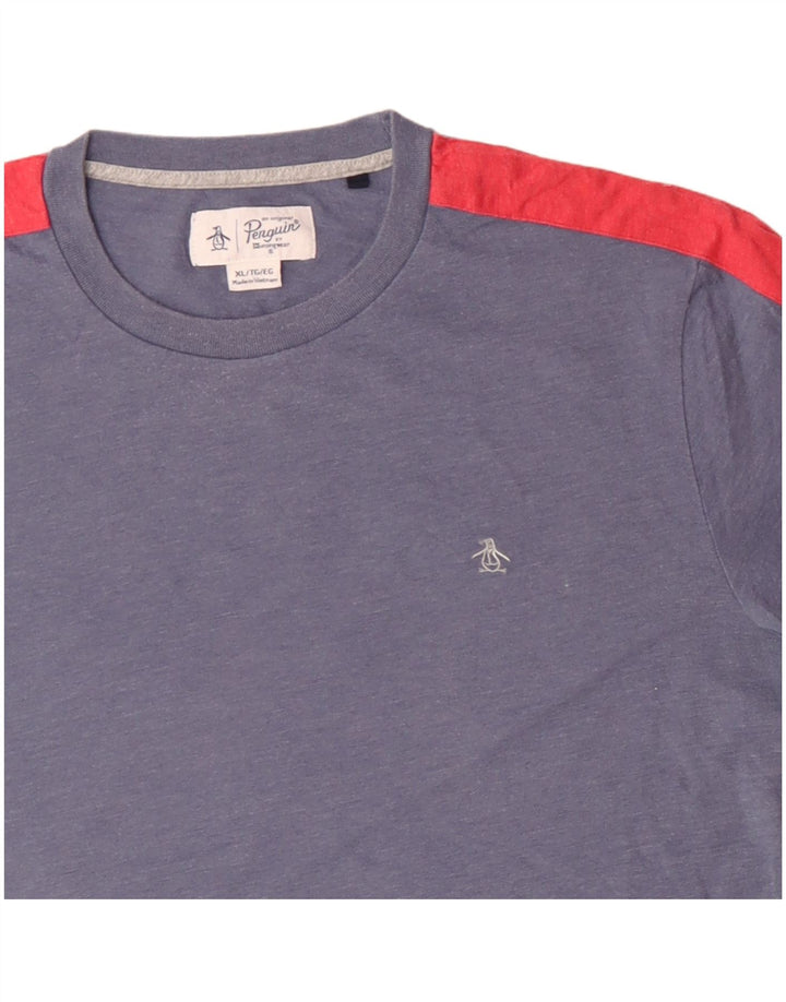 PENGUIN Męski T-shirt Top XL w kolorze niebieskim