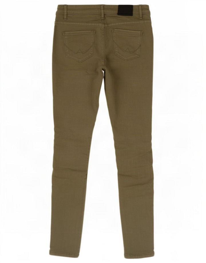 Damskie jeansy Superdry Alexia Jegging W30 L32, bawełna khaki