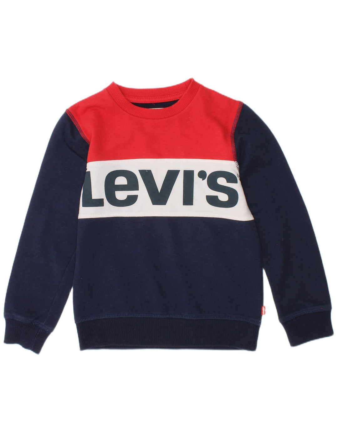 Bluza chłopięca Levi's 4-5 lat, granatowa, klasyczna, z blokami kolorów