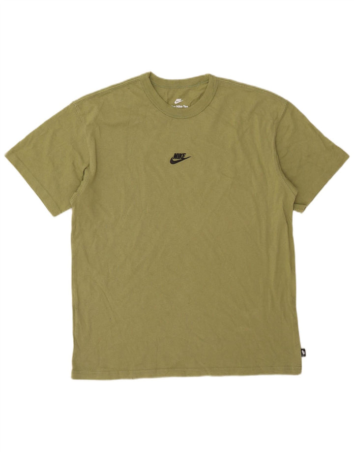 Męska koszulka Nike o luźnym kroju, średnia, bawełniana khaki