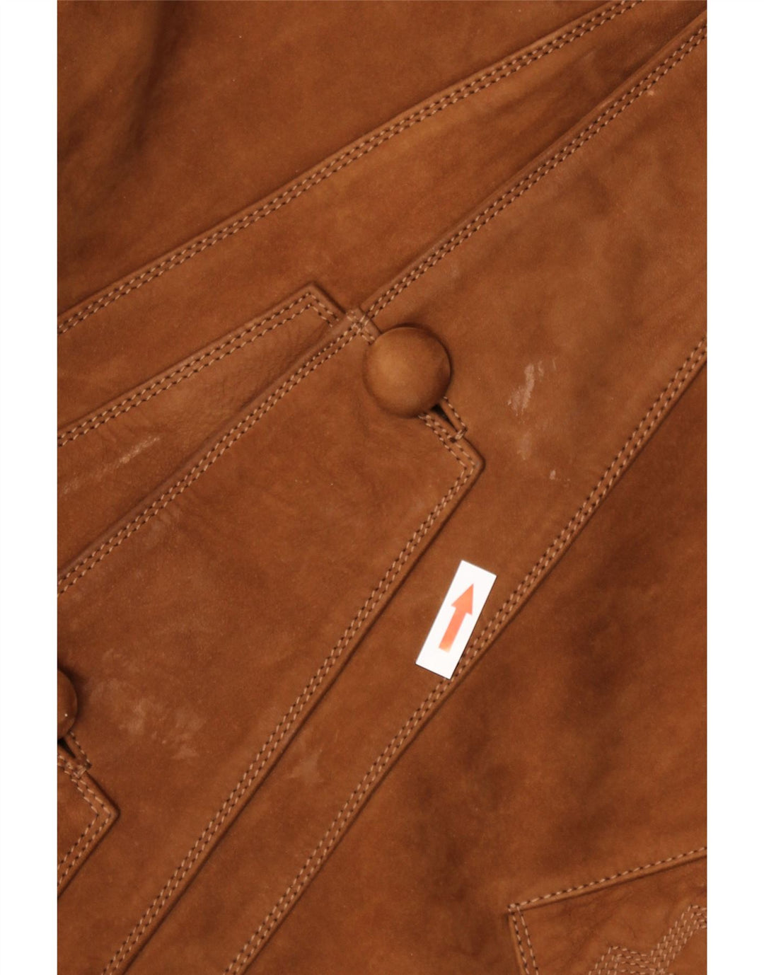 Zamszowy płaszcz damski HEITORN EU 46 XL, brązowa skóra