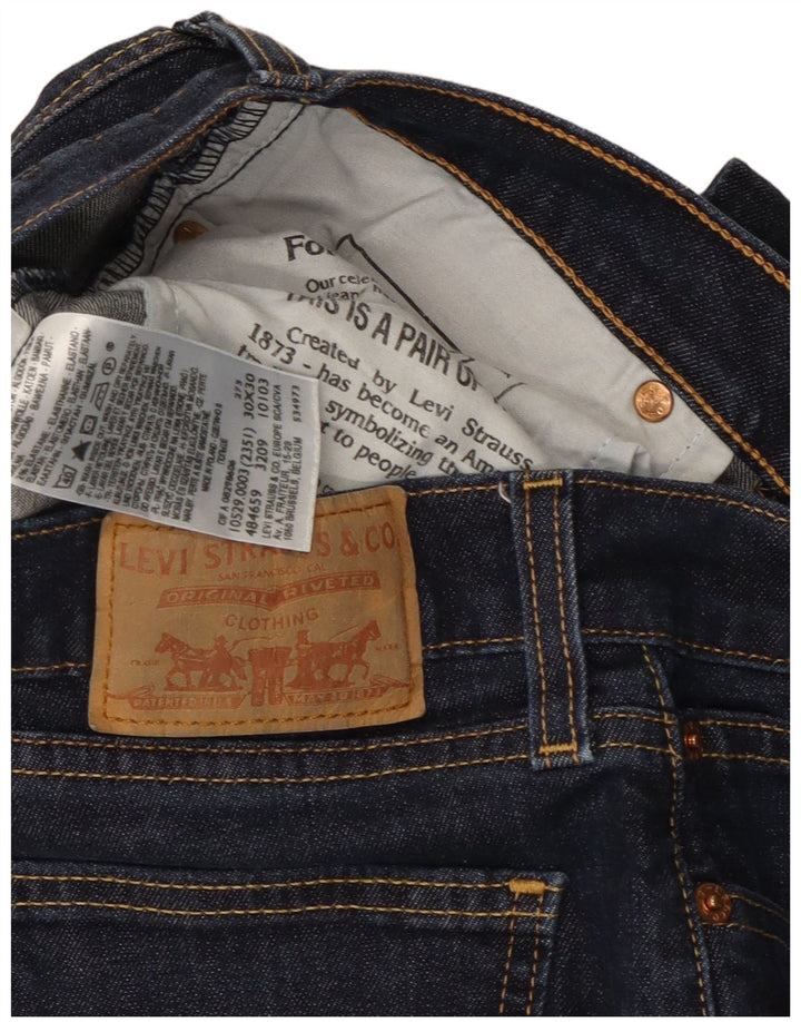 Damskie jeansy Levi's 10529 Bootcut W30 L30 Granatowa bawełna